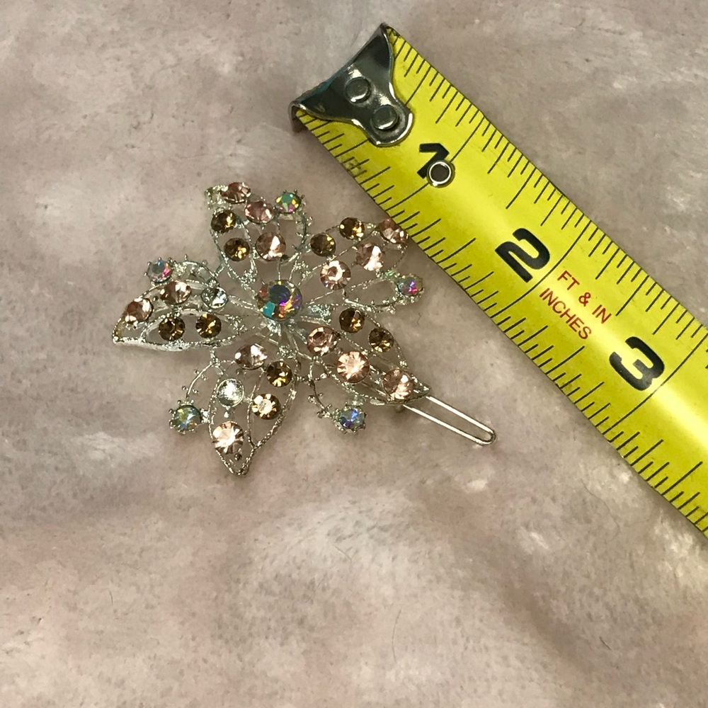 ✨✨5/$10✨✨ Multicolor Beads rhinestones Hair Clip Accessory New without Tags - Picture 7 of 7